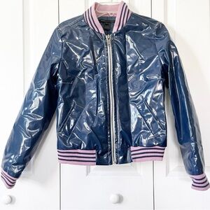 Marc Jacobs Blue and Pink PVC Jacket Size M/L